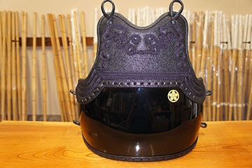 一分五厘紺革具の目防具一式