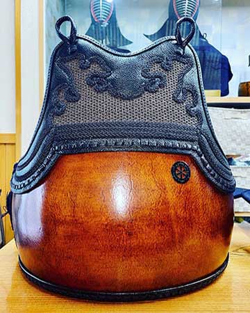 60本型竹胴　オリジナル胴胸×橘塗謹製拭き漆塗