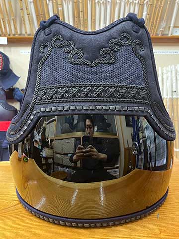 一本堂謹製　胴 紺鹿革胸×胴台黒呂色塗