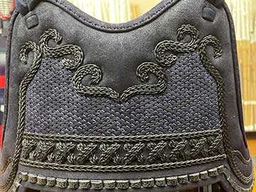 一本堂謹製　胴 紺鹿革胸×胴台黒呂色塗